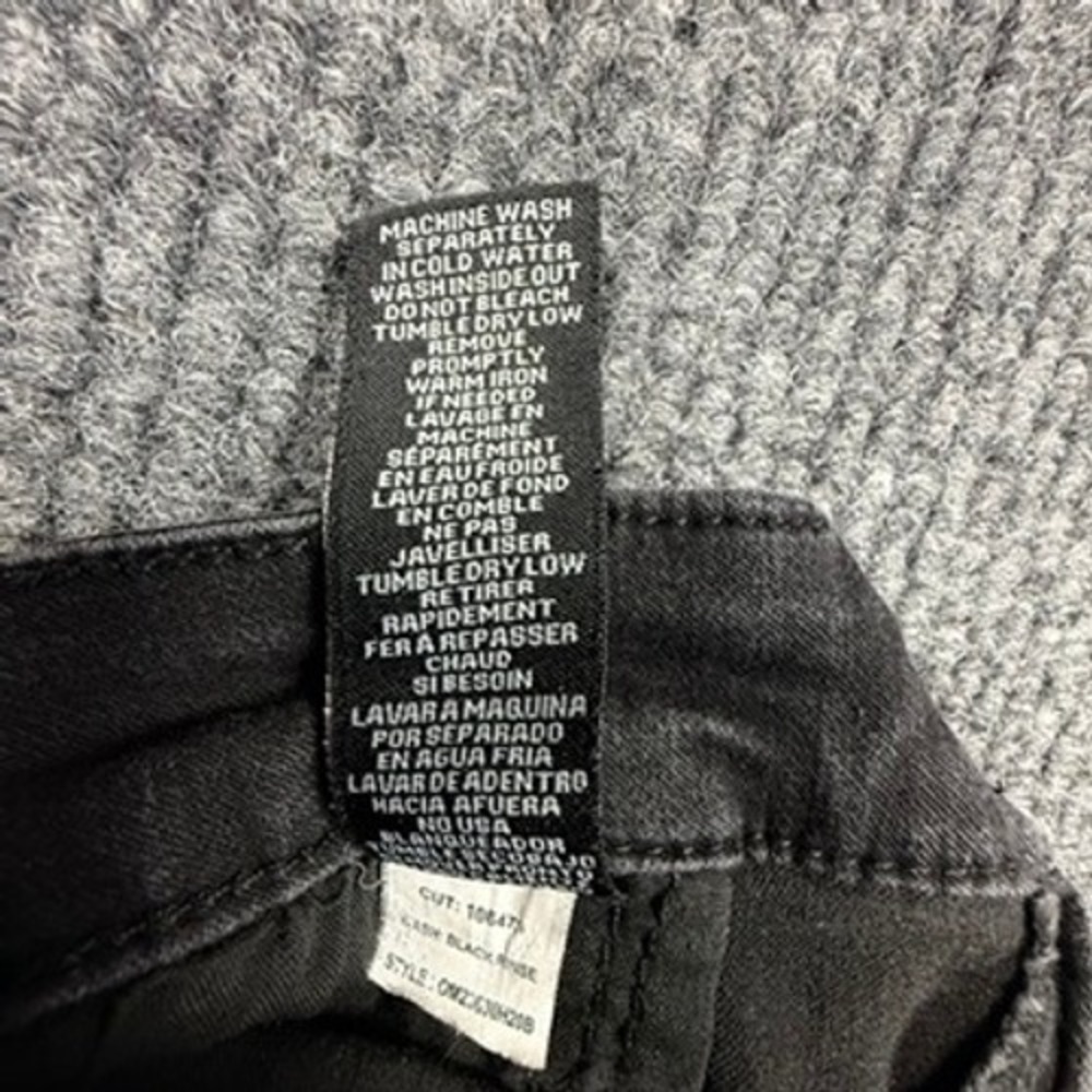 Truth + Theory Women 14 High Rise Button Fly Skinny Jean Black Rinse OM23630H20B - Picture 13 of 16